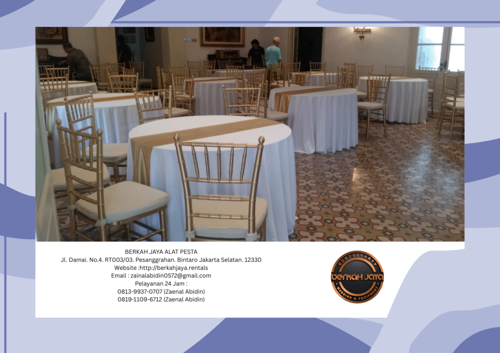 Sewa Kursi Tiffany Dan Meja Bundar Di Depok Pelayanan 24 Jam