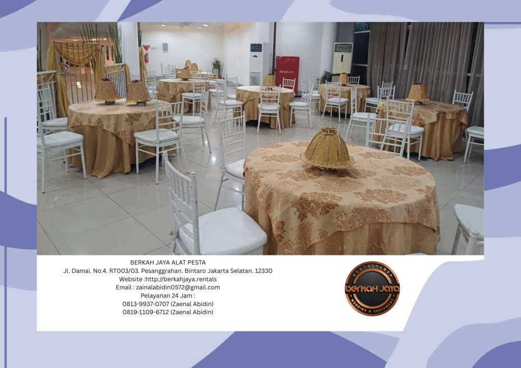 Sewa Kursi Tiffany Dan Meja Bundar Di Depok Pelayanan 24 Jam