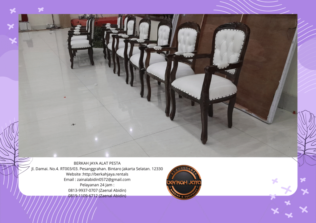 Jasa Sewa Kursi Arm Chair Wilayah Jakarta Pusat Kualitas Kokoh