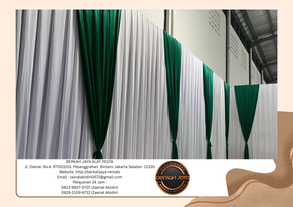 Jasa Rental Tirai Sirine Meja Bar Daerah Jakarta Selatan