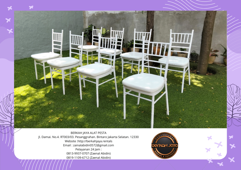Rental Kursi VIP Type Tiffany Kayu Dan Acrylic Jakarta Selatan