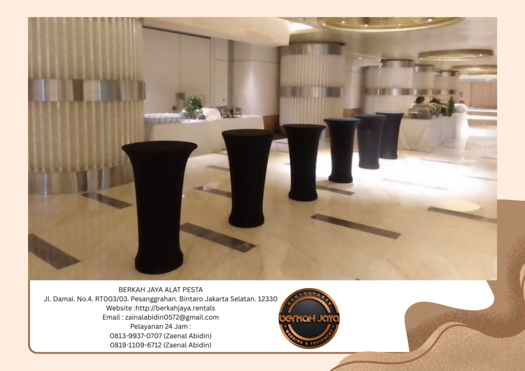 Sewa Barstool Cover Ketat Hitam Daerah Jakarta Pusat Harga Hemat