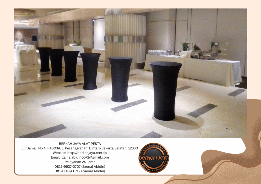 Sewa Barstool Cover Ketat Hitam Daerah Jakarta Pusat Harga Hemat
