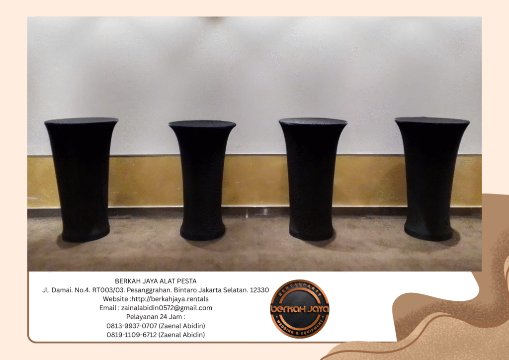 Sewa Barstool Cover Ketat Hitam Daerah Jakarta Pusat Harga Hemat