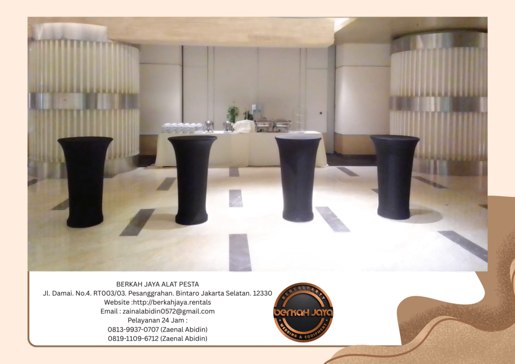 Sewa Barstool Cover Ketat Hitam Daerah Jakarta Pusat Harga Hemat