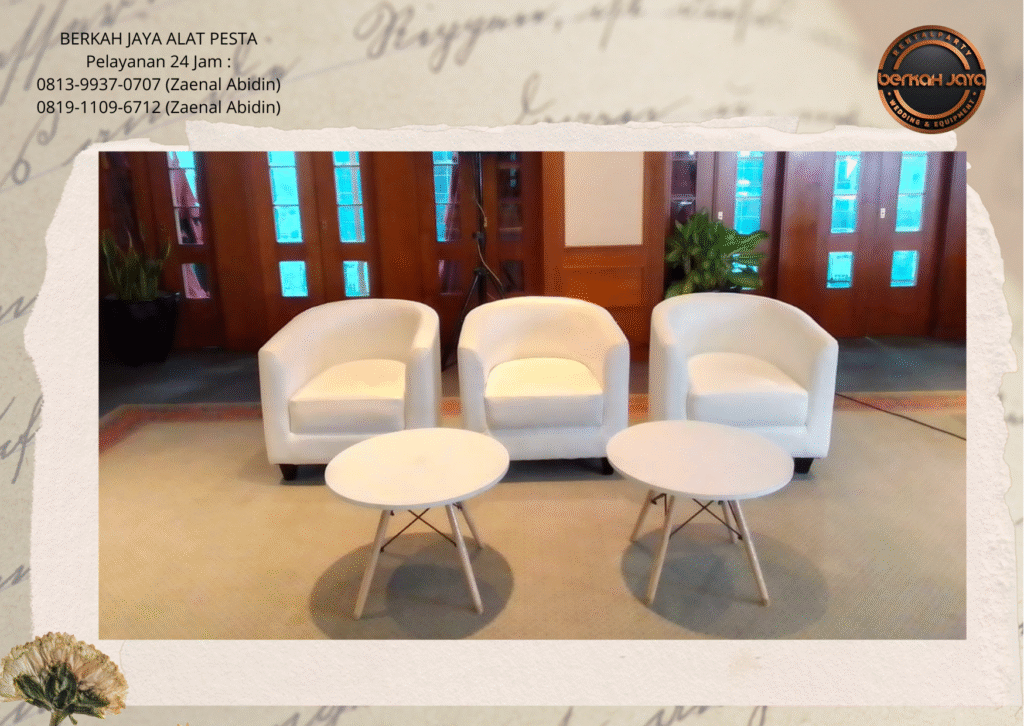 Pusat Sewa Sofa Type Oval Set Meja Retro Jakarta Selatan
