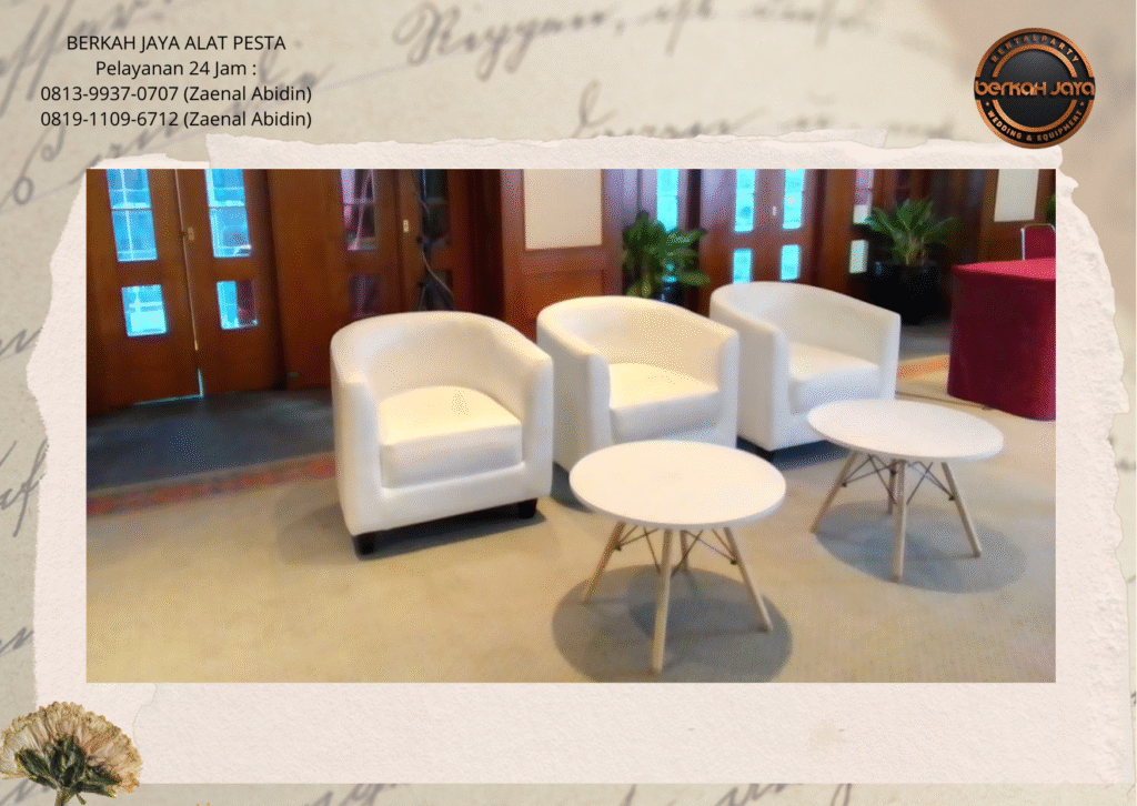 Pusat Sewa Sofa Type Oval Set Meja Retro Jakarta Selatan