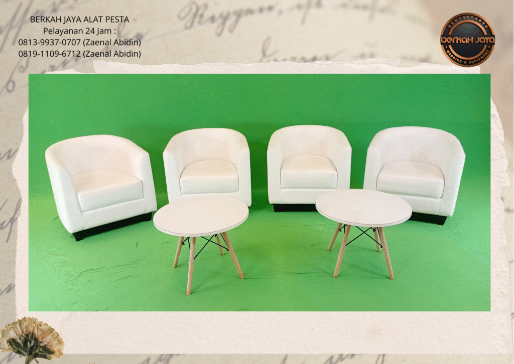 Pusat Sewa Sofa Type Oval Set Meja Retro Jakarta Selatan