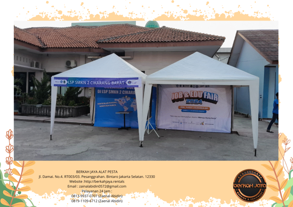 Pusat Sewa Tenda Bazar 2x2m 3x3m Jakarta Selatan
