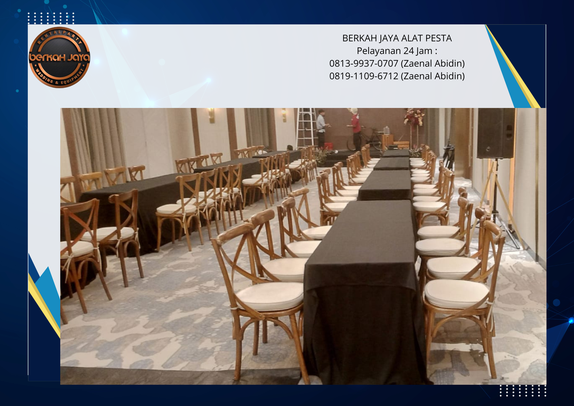 Rental Kursi VIP Kayu Type Arm Chairs Dan Crossback Jakarta