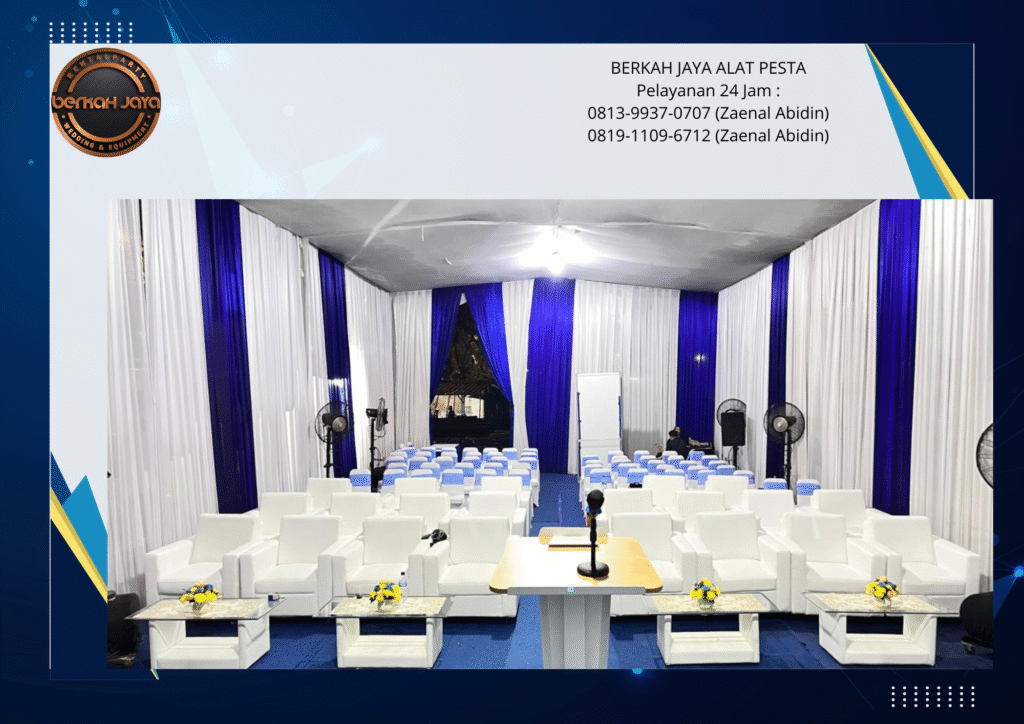 Rental Tenda Dan sofa Putih Daerah Jakarta