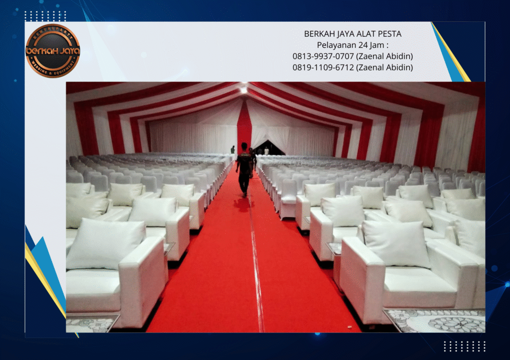 Rental Tenda Dan sofa Putih Daerah Jakarta