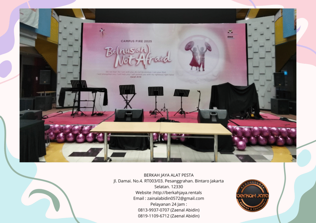Sewa Backdrop Dan Panggung Daerah Jakarta Timur Siap Setting