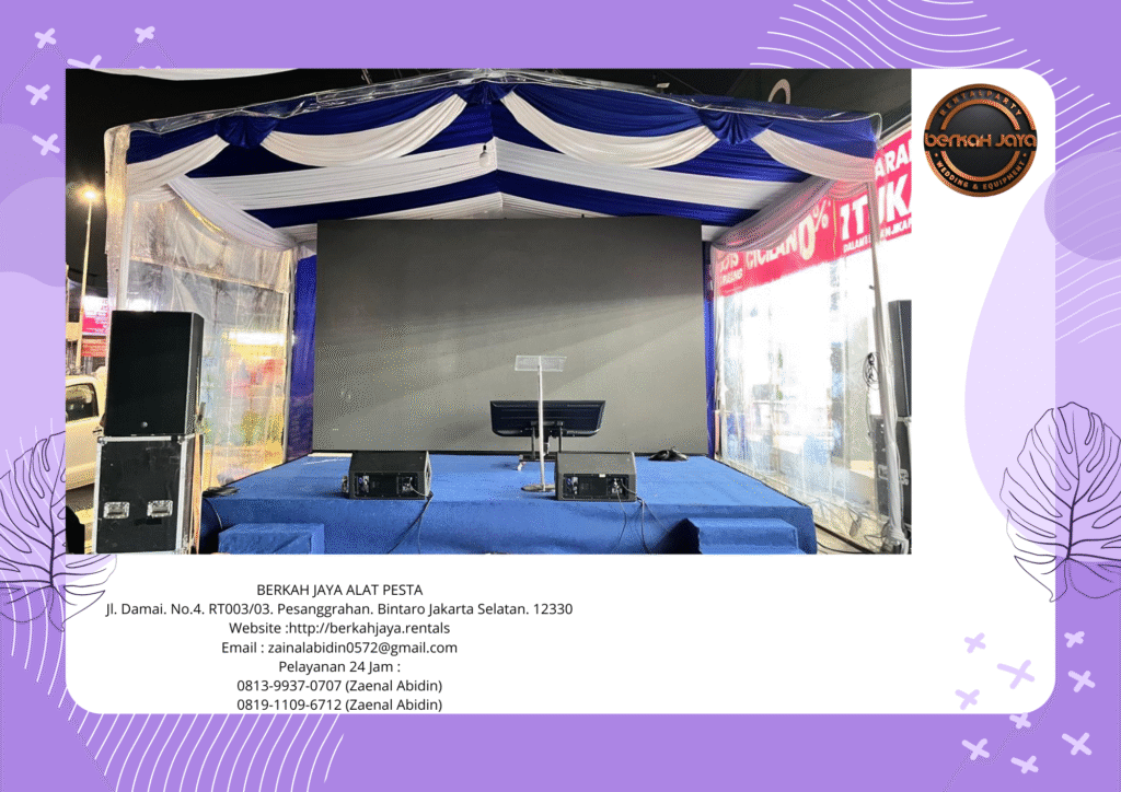 Rental Tenda Meja Kursi Panggung Jakarta Selatan