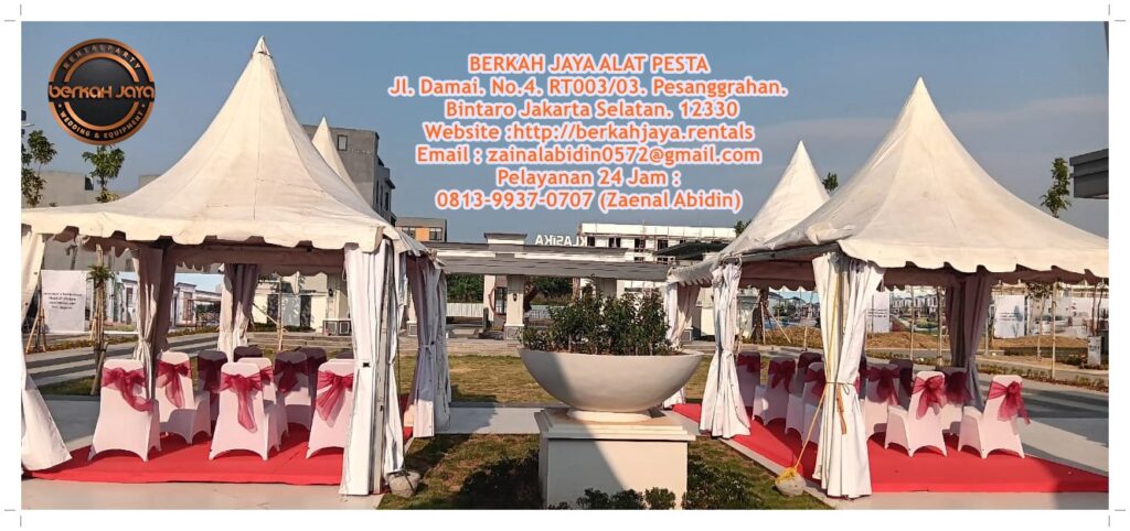 Sewa Kursi Meja Taman Tenda Kerucut Jakarta