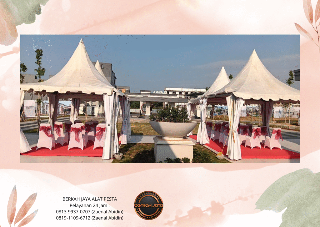 Sewa Tenda Sarnafil Kerucut Event Plaza Timur GBK Jakarta Pusat