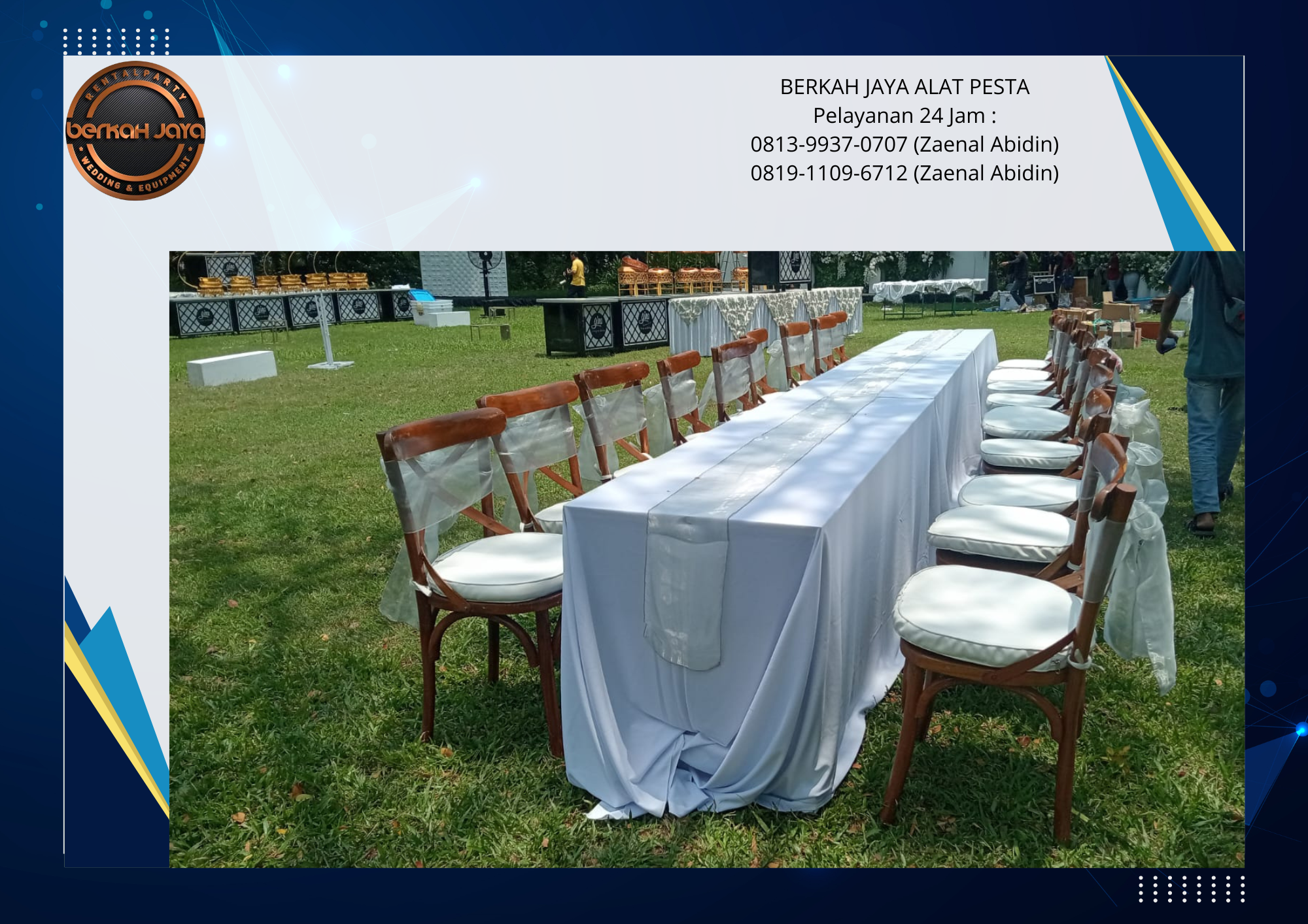 Vendor Sewa Crossback Chairs VIP Jakarta