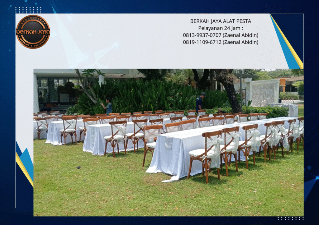 Vendor Sewa Crossback Chairs VIP Jakarta