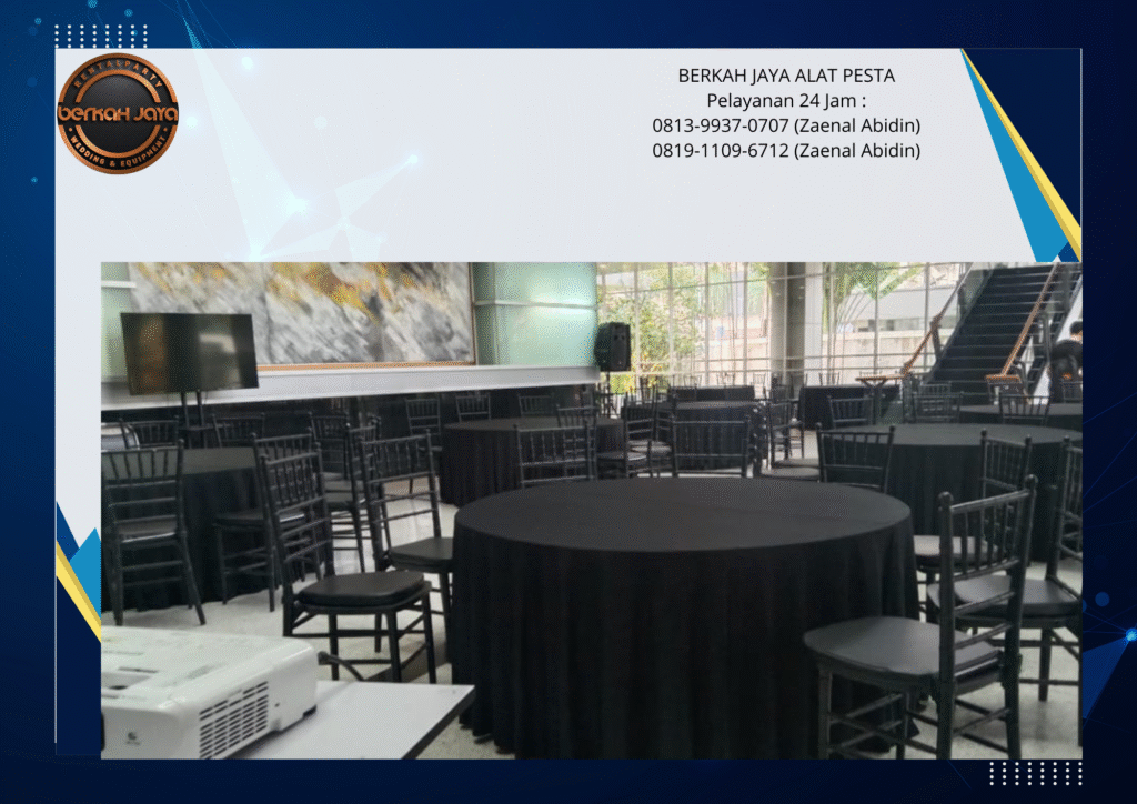Pusat Sewa Meja Bundar Dan Kursi Tiffany Hitam Cilandak Jakarta Selatan