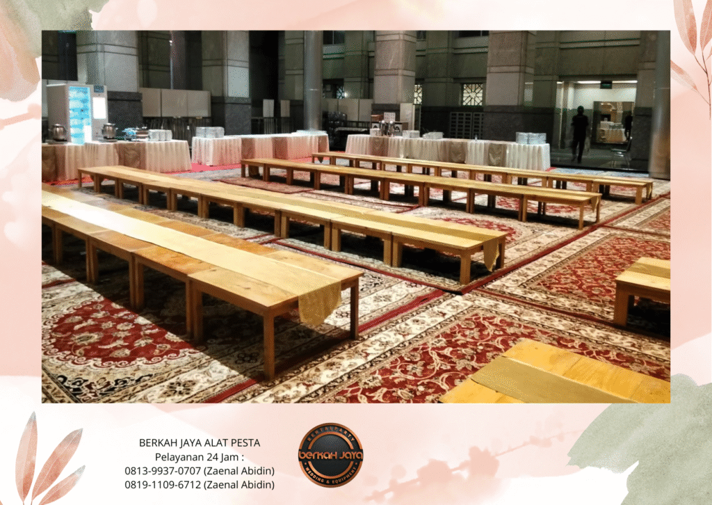 Pusat Sewa Meja Lesehan 80x80cm Dan Karpet Permadani Jakarta Selatan