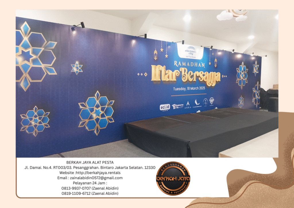 Sewa Backdrop Panggung Karpet Meja Kursi Jakarta Selatan