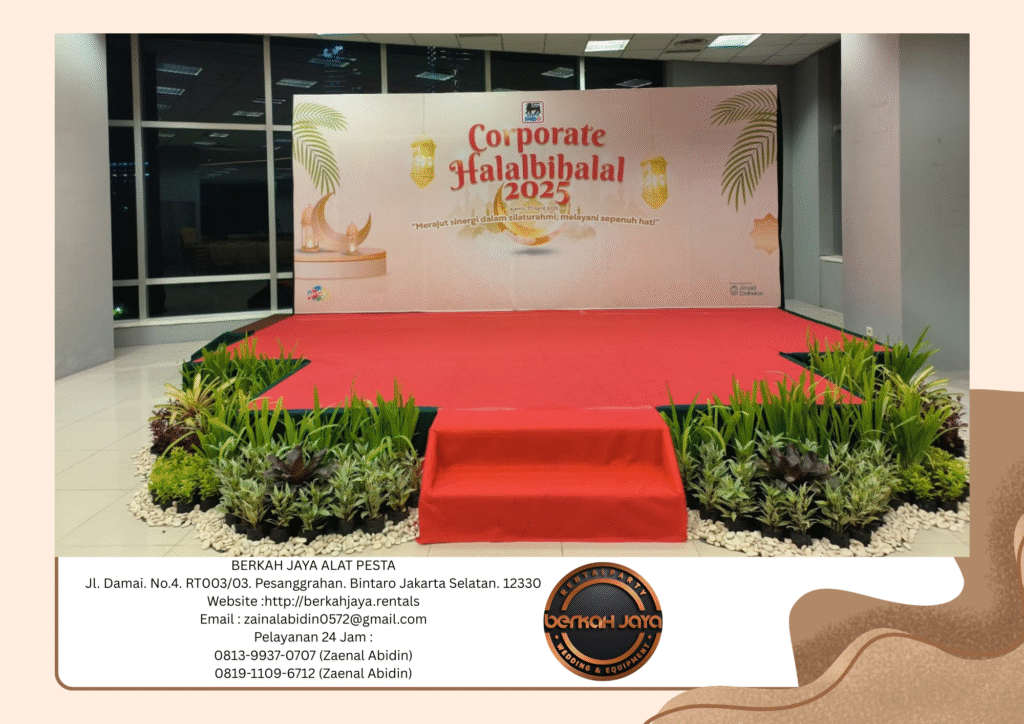 Sewa Backdrop Panggung Karpet Meja Kursi Jakarta Selatan