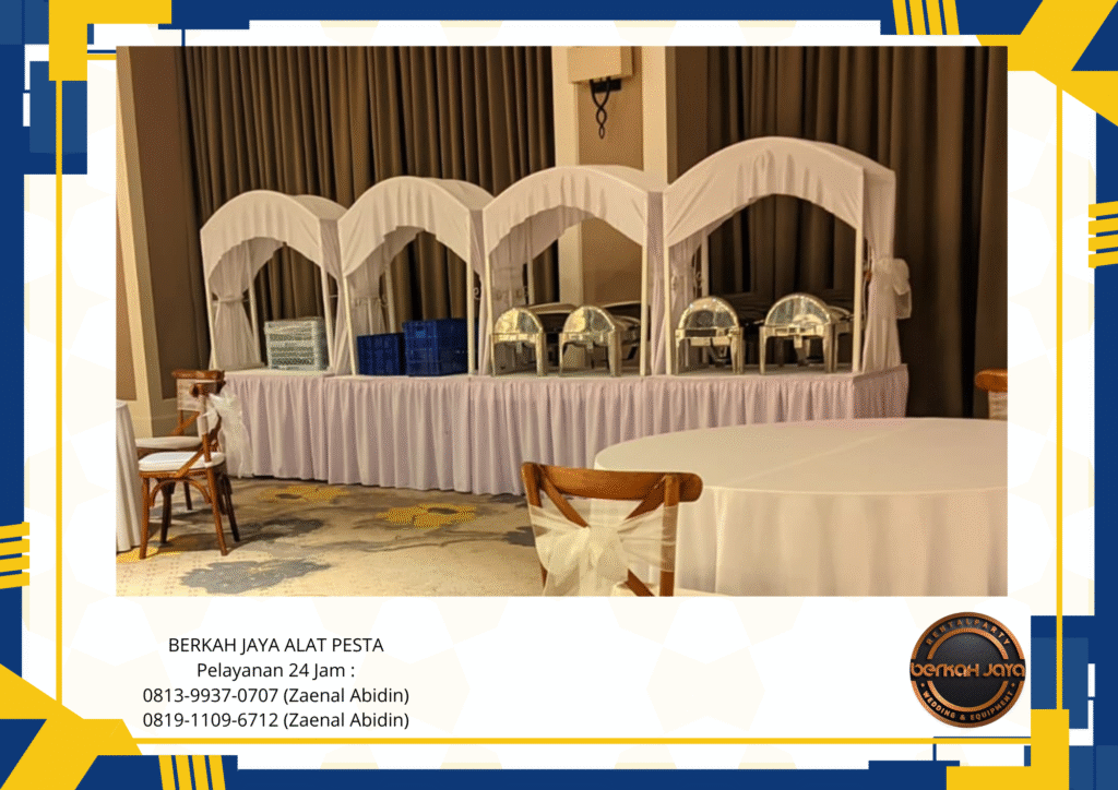 Sewa Meja Stand Gubukan Cover Beragam Warna Di Jakarta Timur