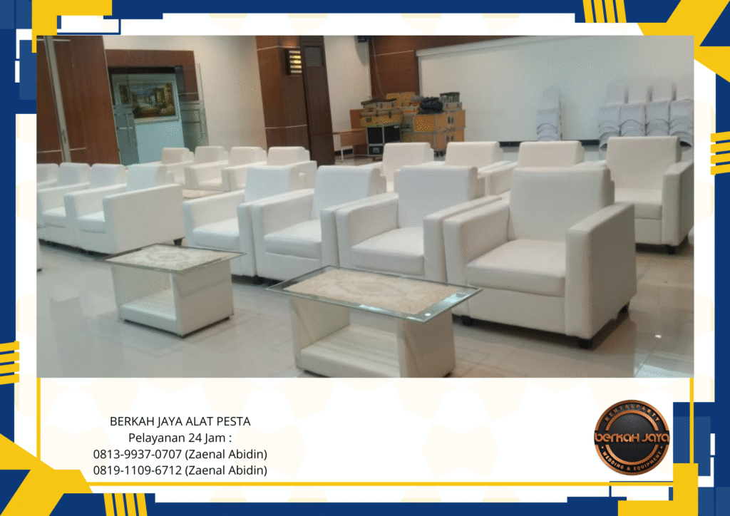 Rental Sofa Single Double Dan Triple Hitam Putih Jakarta Selatan