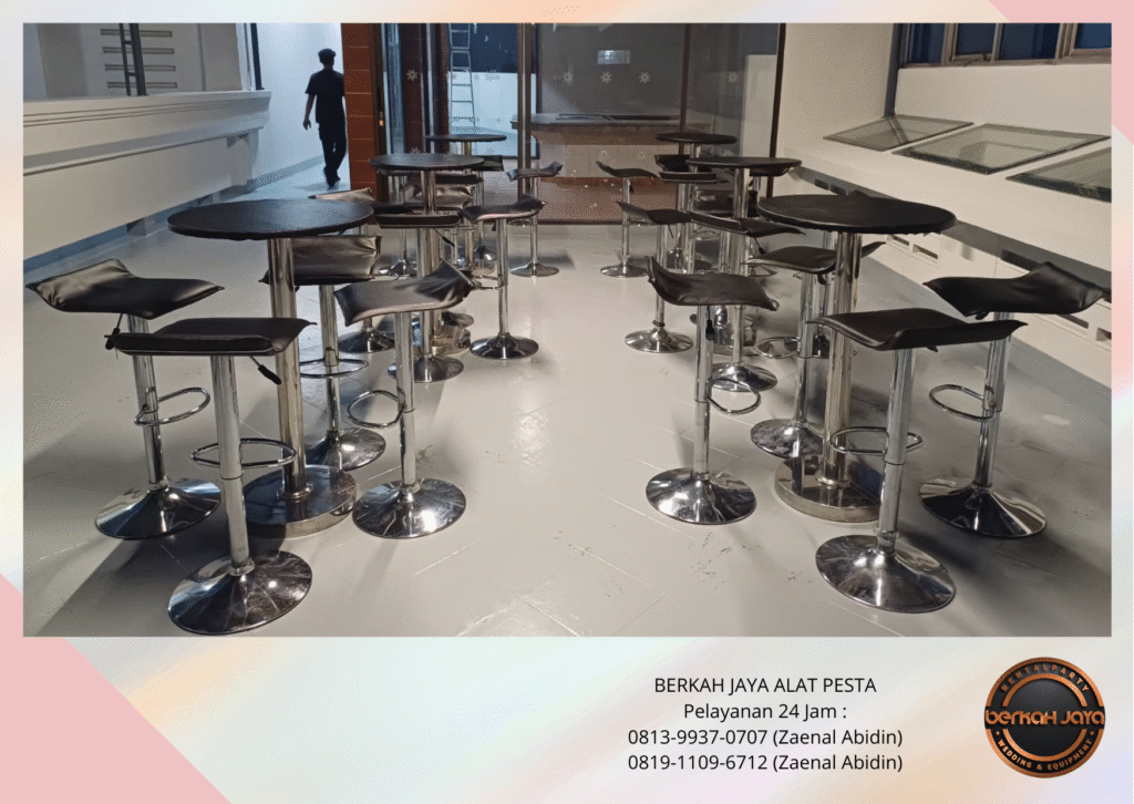 Jasa Sewa Barstool Hitam Daerah Tebet Jakarta Selatan