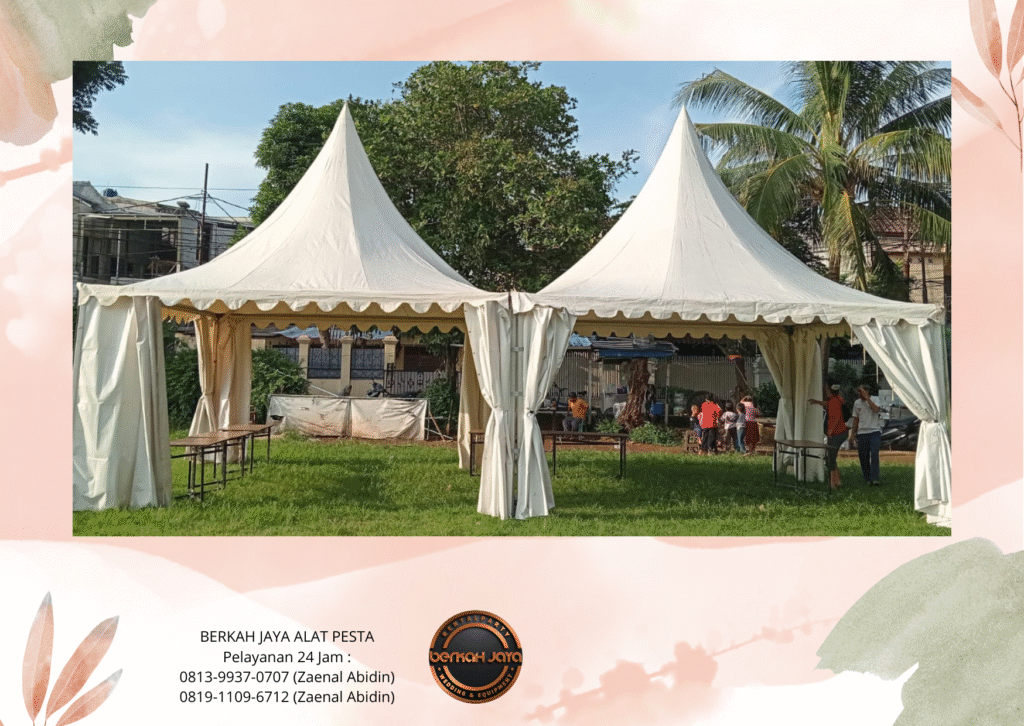 Jasa Sewa Tenda Sarnafil Kerucut Event GBK Jakarta Pusat