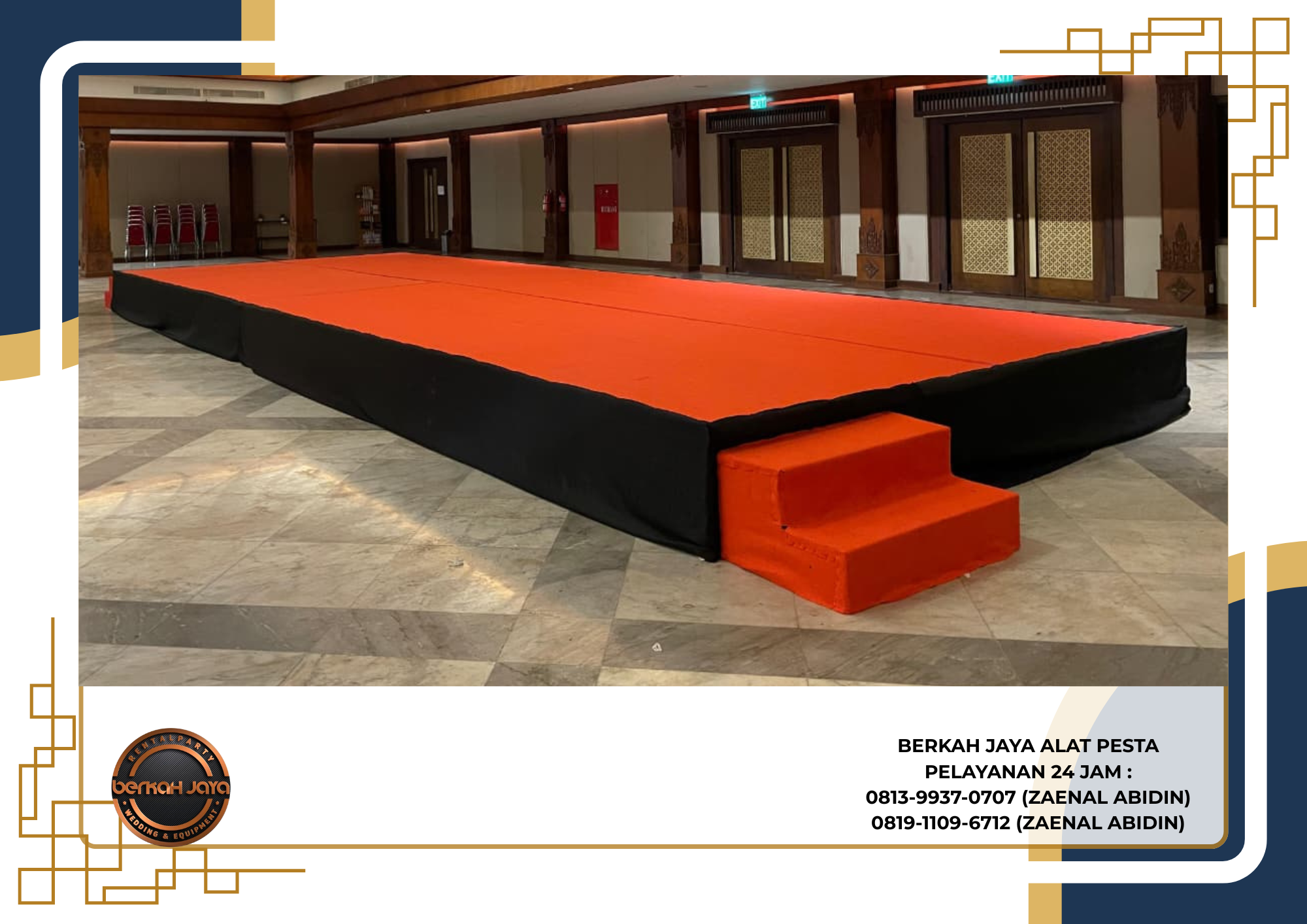 Rental Panggung Cover Karpet Dan Melaminto Area Bintaro Tangerang Selatan