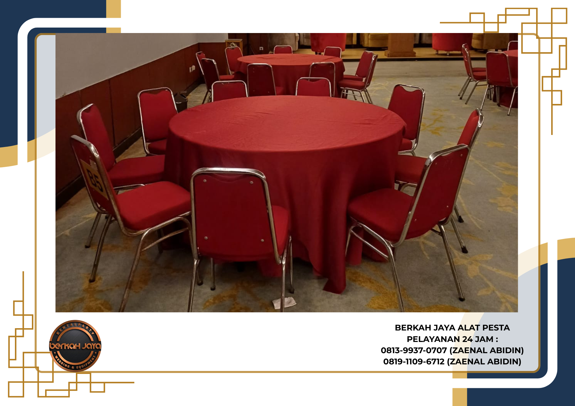 Rental Round Table Cover Merah Dan Kursi Polos Jakarta Selatan Rental Round Table Cover Merah Dan Kursi Polos Jakarta Selatan