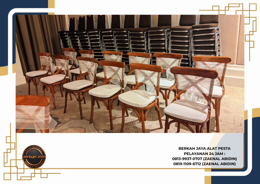 Sewa Kursi Crossback Futura Sofa Kursi Taman Jakarta Selatan