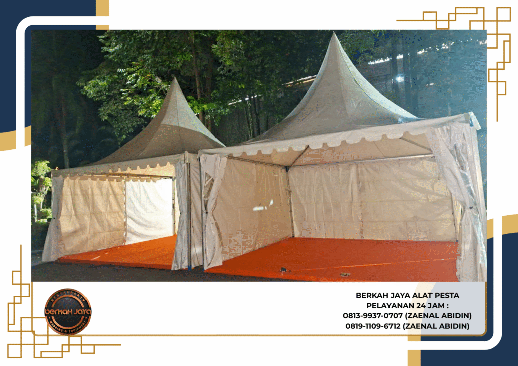 Spesialis Jasa Sewa Tenda Sarnafil Kerucut Area Bogor