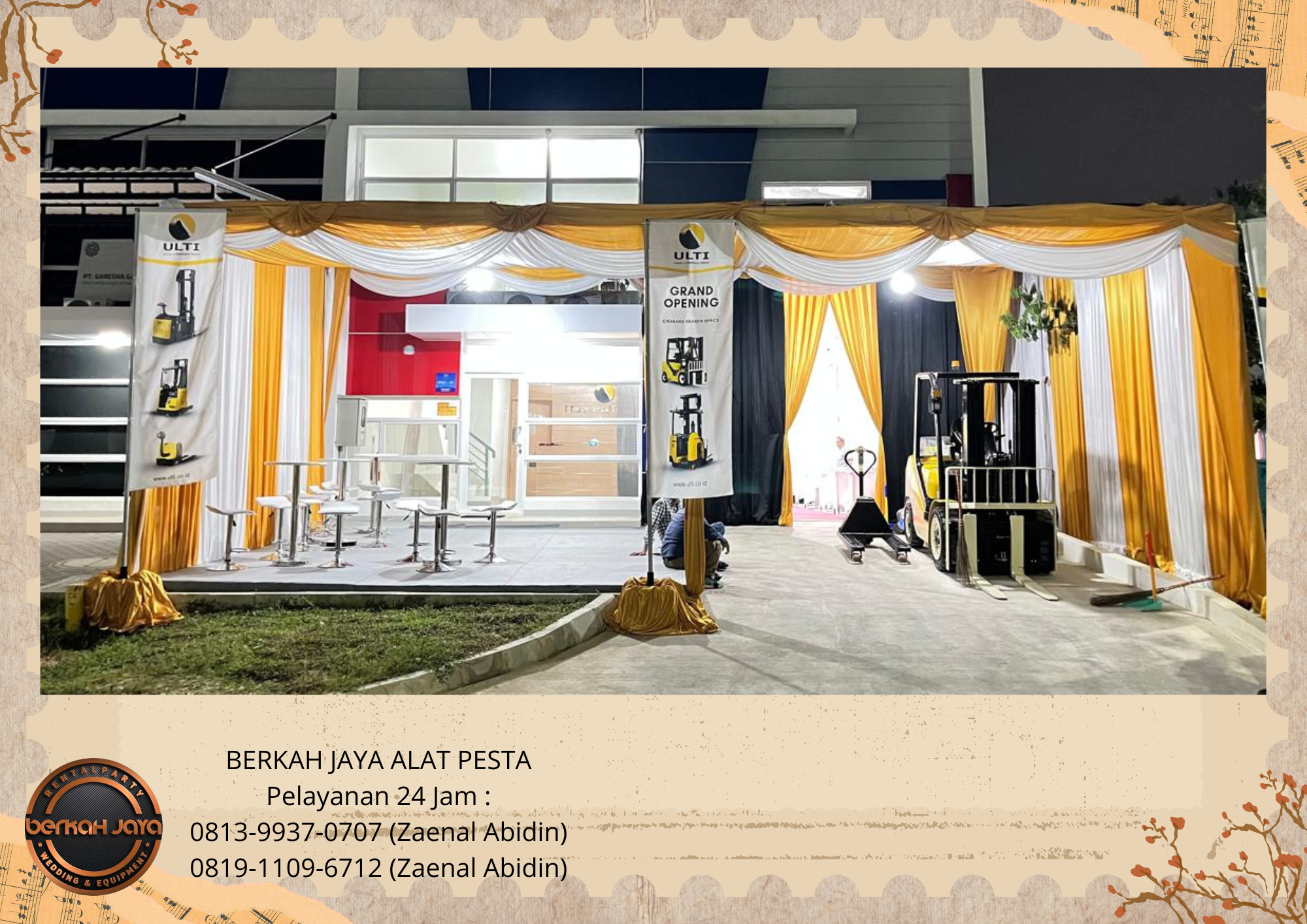 Sewa Tenda Serut Meja Kursi Barstool Flooring Area Jakarta Selatan