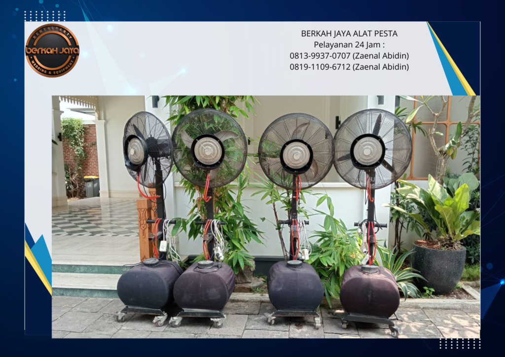 Sewa Misty Fan Kipas Uap Air Area Cikarang