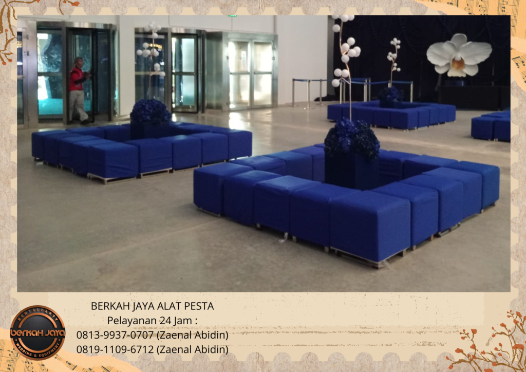 Jasa Sewa Puff Biru Berkualitas Empuk Area Jakarta Selatan