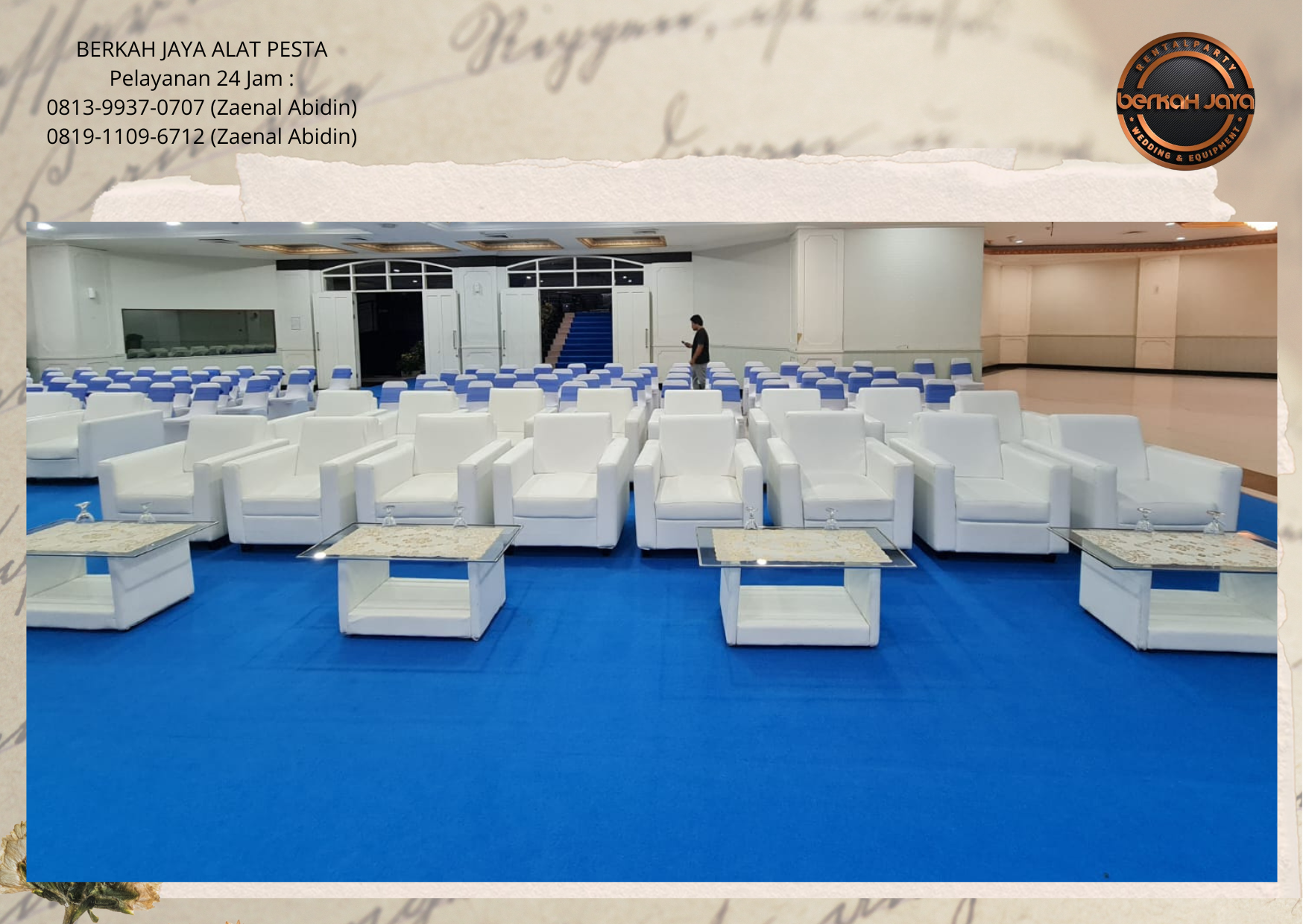 Sewa Sofa Dan Meja VIP Kaca Area Jakarta Selatan