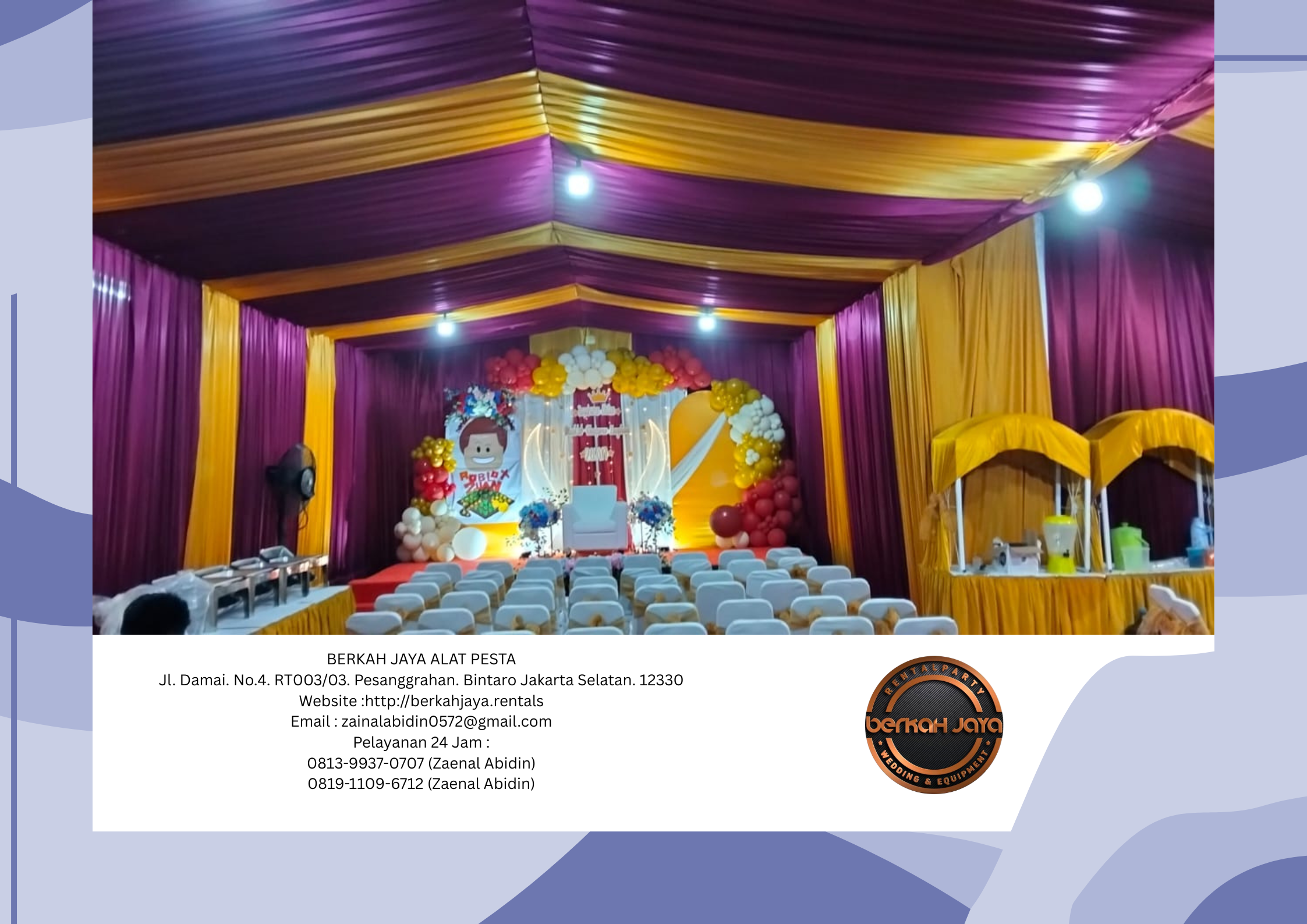 Sewa Panggung Tenda Serut Meja Kursi Area Cikarang