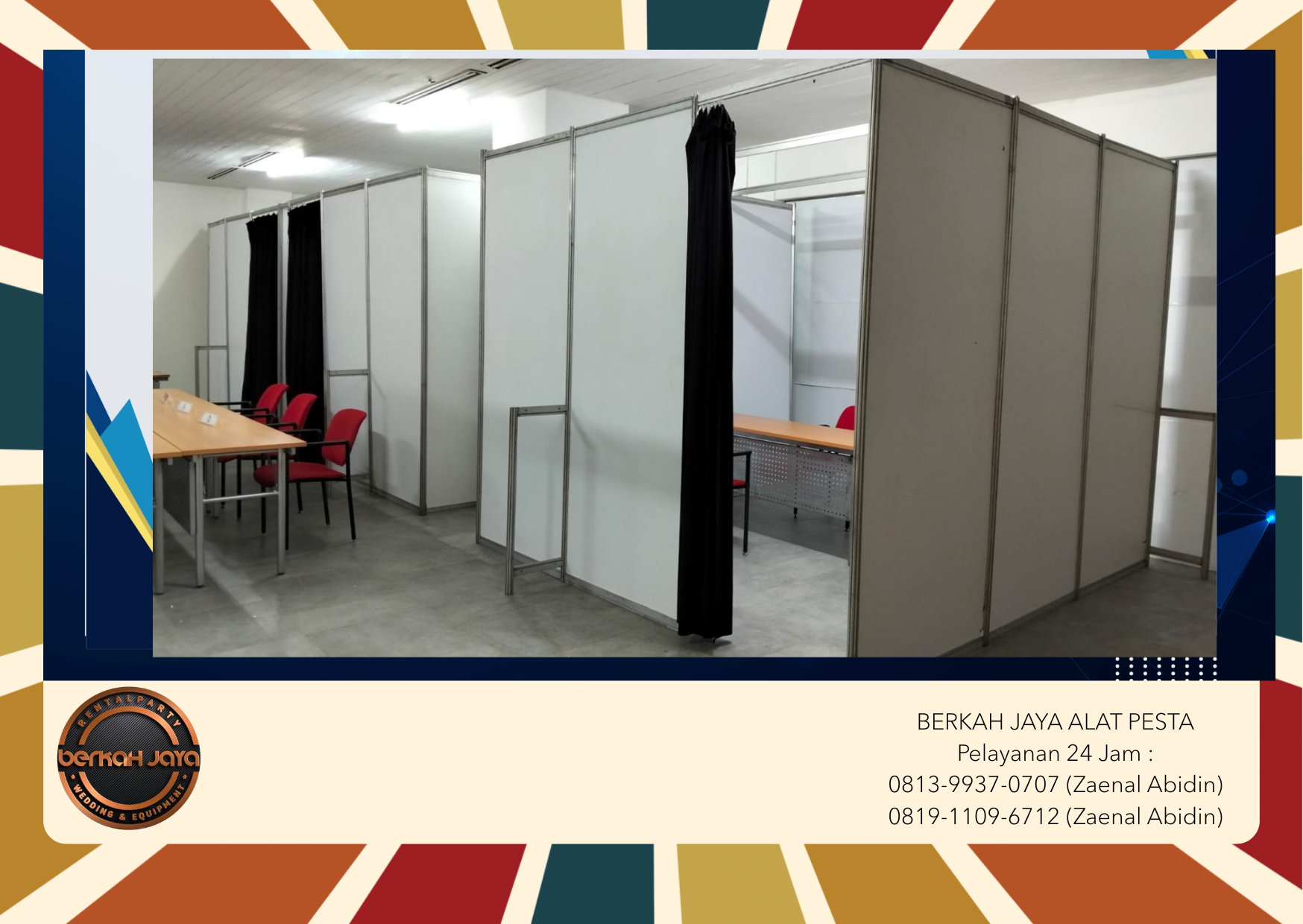 Jasa Sewa Partisi Ruang Pintu Tirai Jakarta Selatan