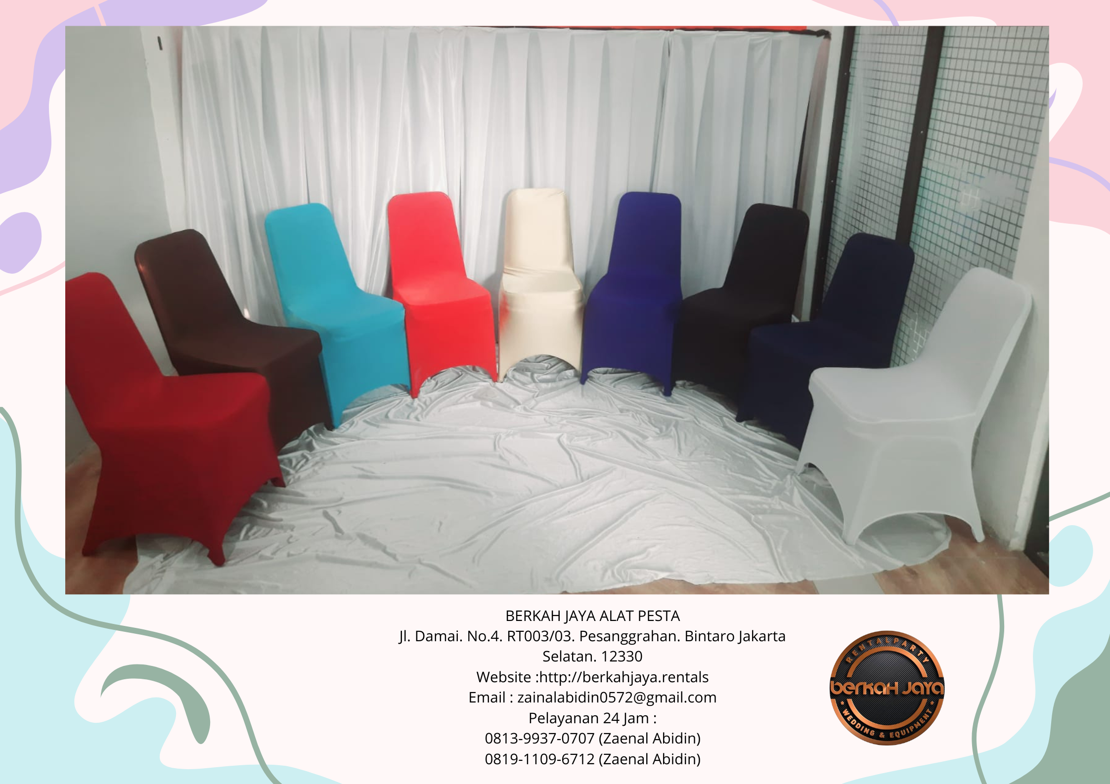 Rental Kursi Jakarta Selatan Sedia Aneka Model Full Cover