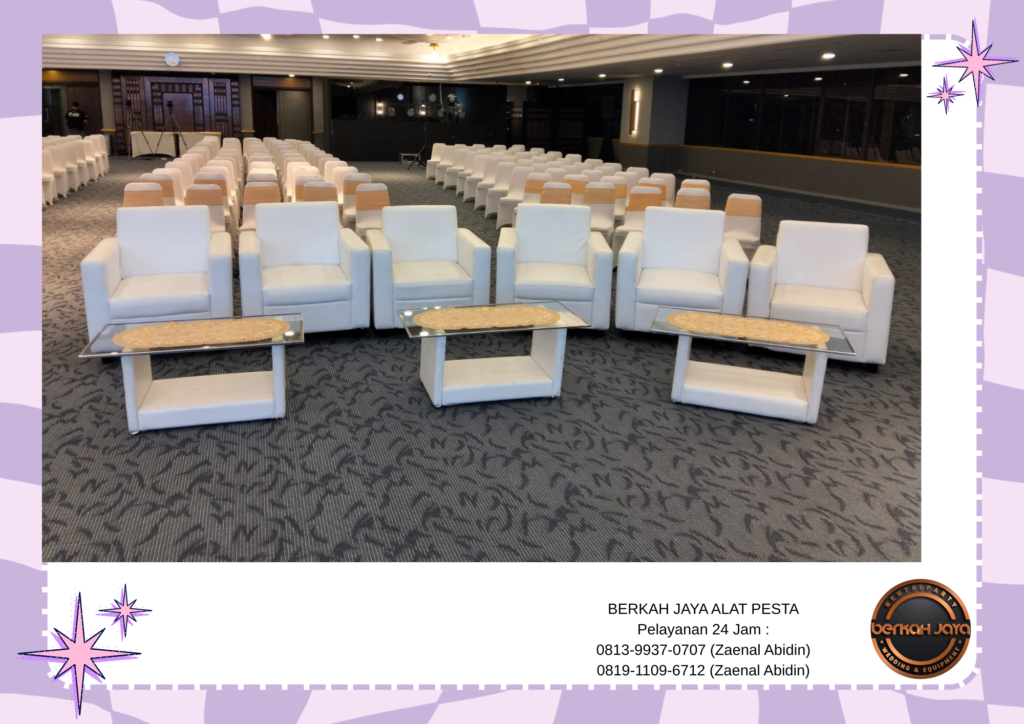 Rental Sofa Dan Barstool Putih Jakarta Selatan