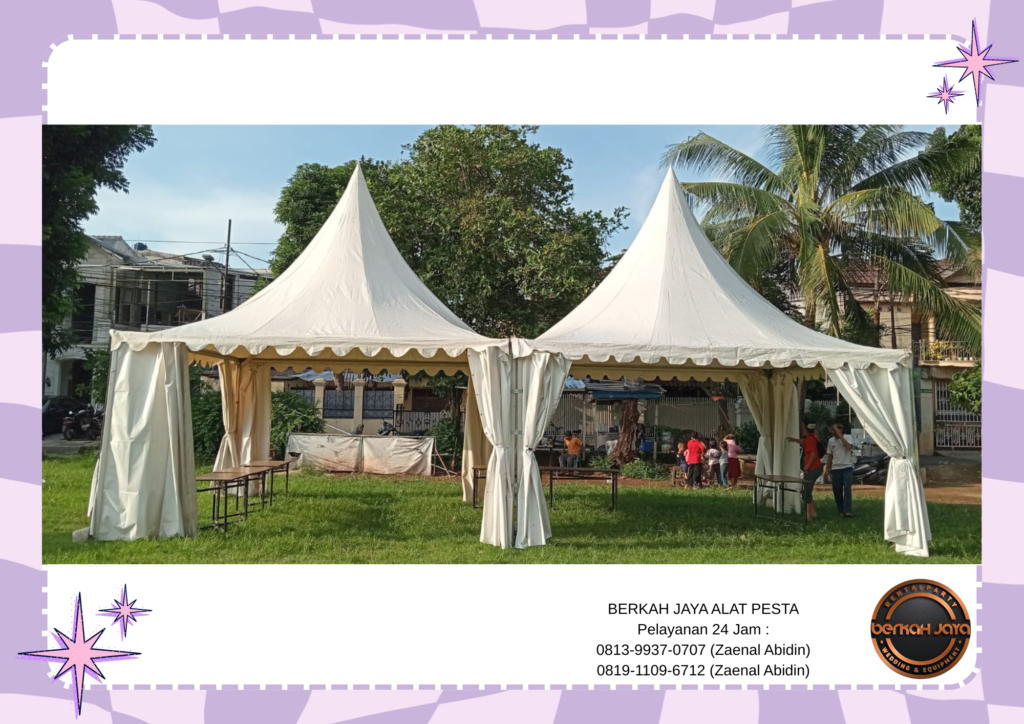 Rental Tenda Sarnafil Kerucut Daerah Mampang Prapatan Jakarta Selatan