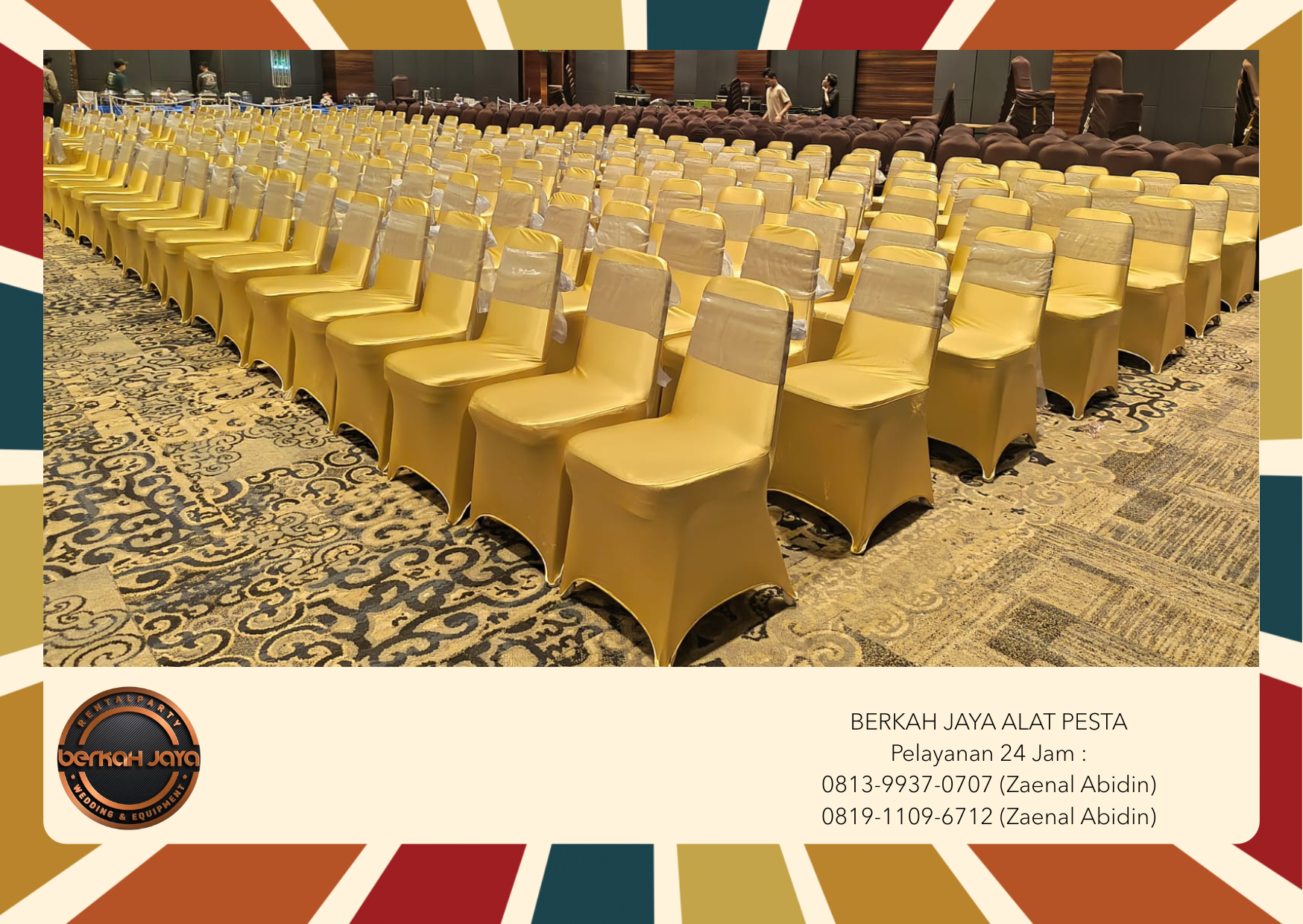 Sewa Kursi Event Aneka Model Dan Warna Cover Di Jakarta Selatan