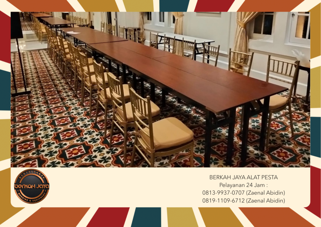 Sewa Kursi Tiffany Gold Set Meja Area Menteng Jakarta Pusat