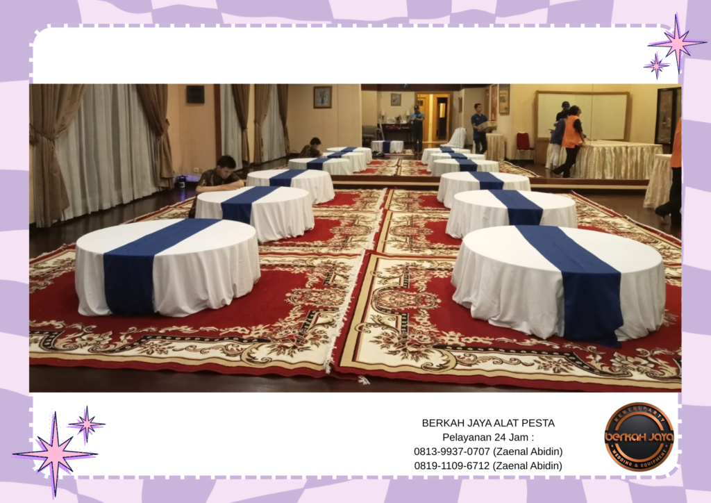 Sewa Meja Dan Bantal Lesehan Karpet Permadani Area Jakarta Selatan