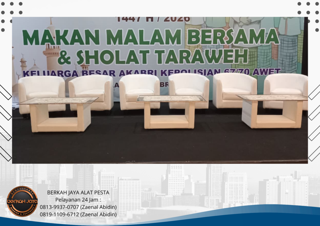 Jasa Sewa Sofa Oval Putih Di Daerah Jakarta Selatan