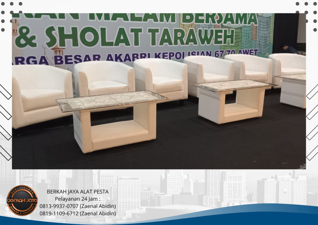 Jasa Sewa Sofa Oval Putih Di Daerah Jakarta Selatan
