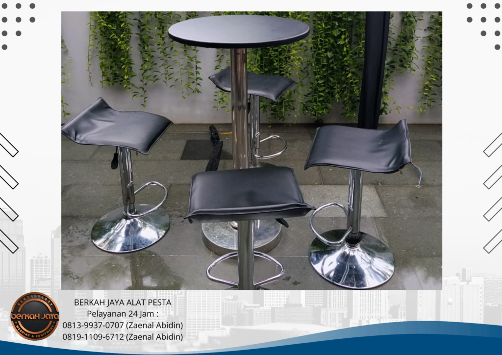 Jasa Rental Barstool Hitam Jakarta