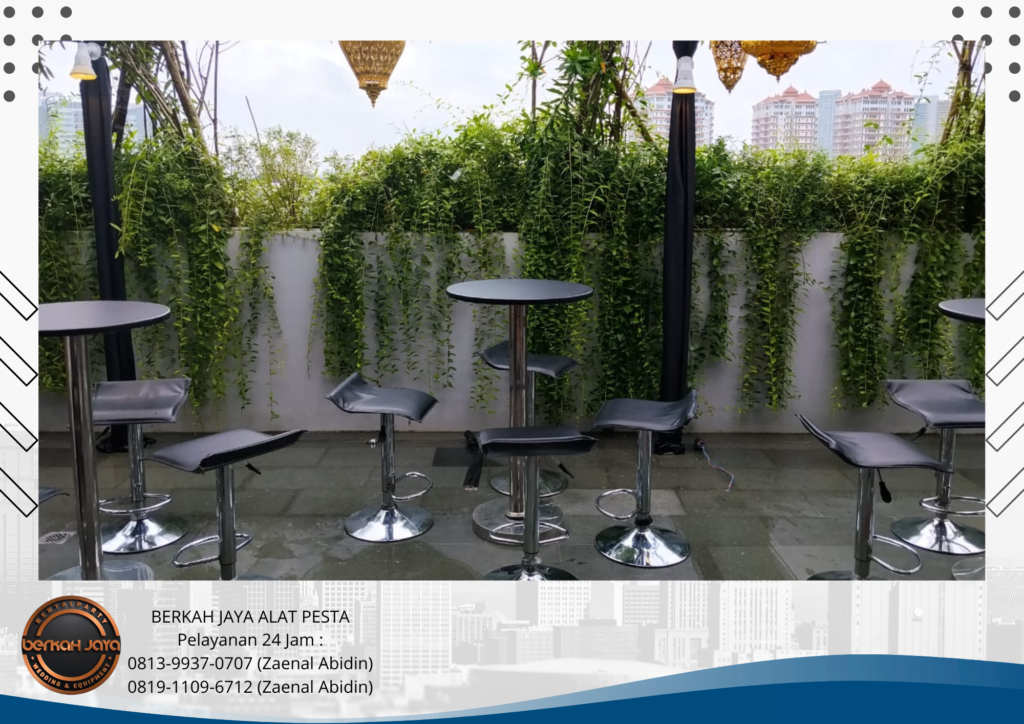 Jasa Rental Barstool Hitam Jakarta